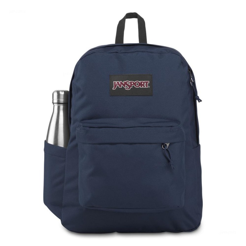 JanSport SuperBreak® Plus Schoolrugzakken Rugzakken Donkerblauw | NLZDE93409