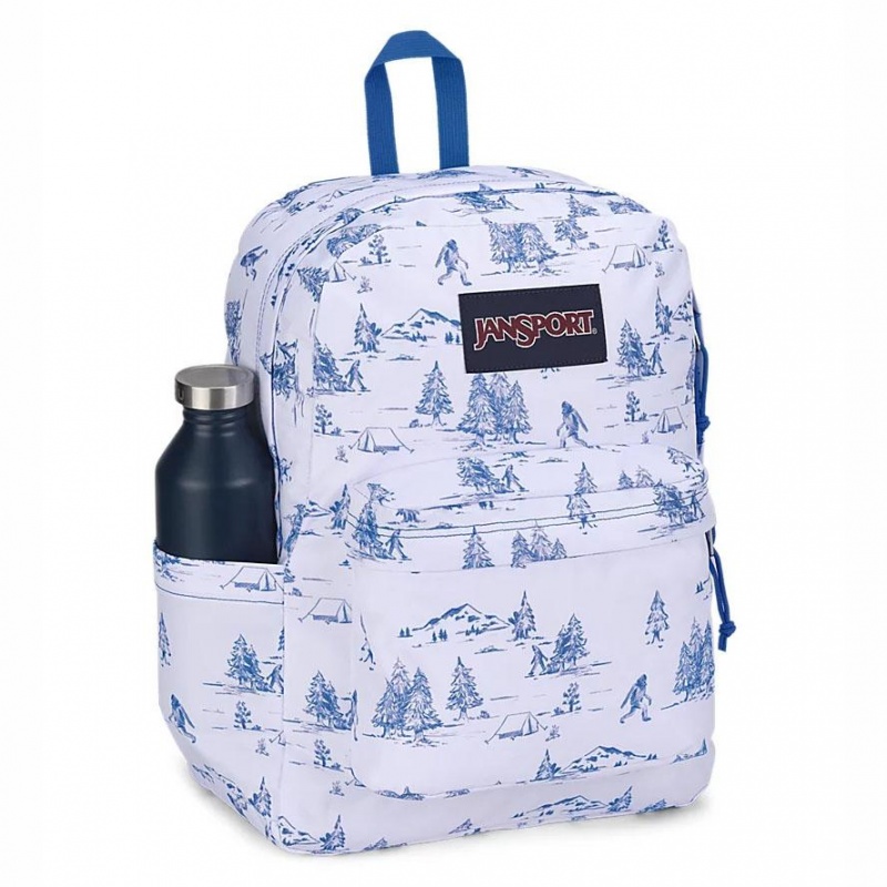 JanSport SuperBreak® Plus Schoolrugzakken Rugzakken Wit Blauw | NLCVG16504