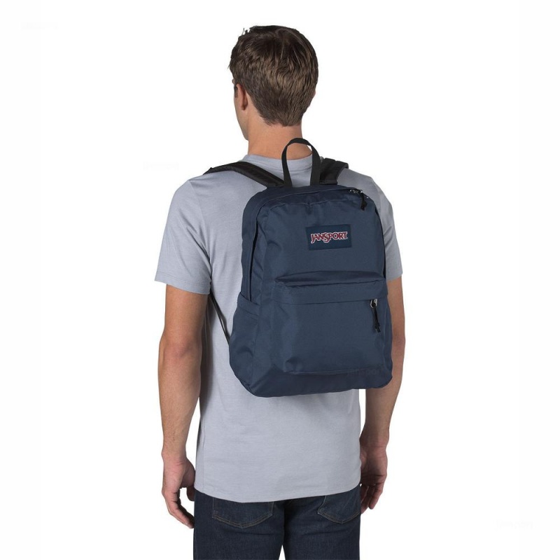 JanSport SuperBreak® Schoolrugzakken Rugzakken Donkerblauw | NLXBR56990